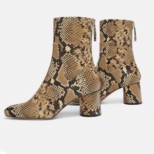 Zara Snake Print Boots